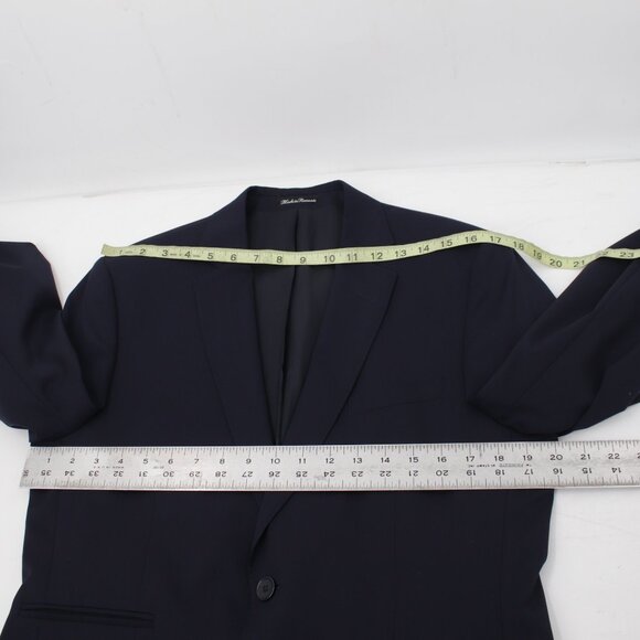 Cartier Sport Coat Mens 38R Wool Single Breasted Two Button Blazer Navy Blue - Picture 8 of 11